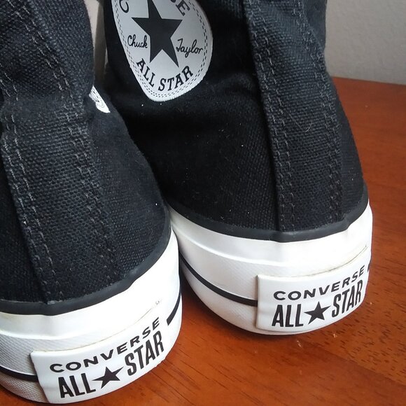 Chuck Taylor AllStar Converse Lift Platform Canvas Sneakers Shoes sz Wm US8 UK 6 - Picture 2 of 15